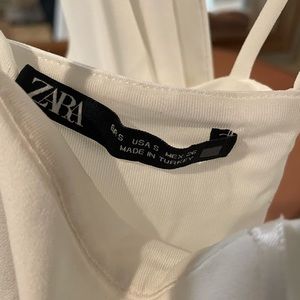 White midi Zara Dress
